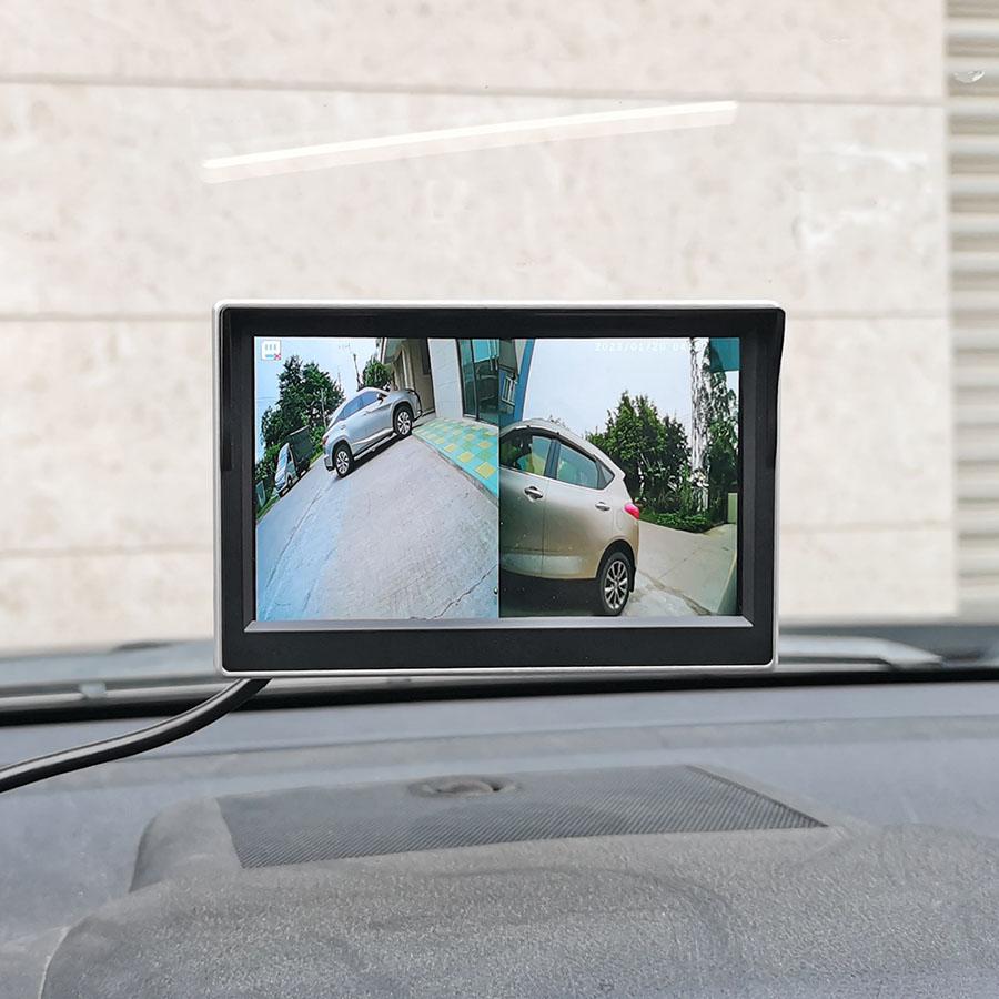 5-дюймовый AHD IPS DVR 2-канальный Автомобильный Монитор Заднего Вида 1920*1080 AHD Камера Заднего Переднего Бокового Вида Автомобильная Камера Ночное Видение Видеозапись