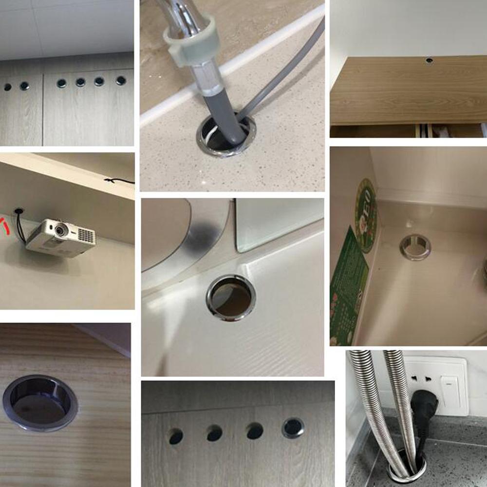 Office Organizer Buckle Line Line Box Desk Table Cable Fastener Computer Grommet Wire Hole Cover