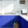 Pvc Dark Blue Wall Sticker Self-Adhesive Solid Color Wall Cover Cabinet Refurbished Matte Film Water-Repellent Bedroom Room Ornament