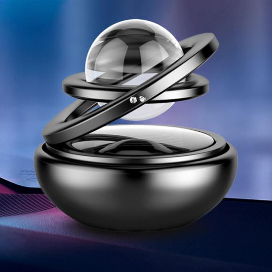 Автомобильный двойной кольцевой вращающийся очиститель освежителя воздуха с подвеской на солнечной энергии