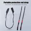 1-5Pcs Fishing Rod Tie Pole Tip Cover Strap Fastener Sleeves Fishing Rod Strapping Wrap Pole Protector Case Outdoor Fishing Tool