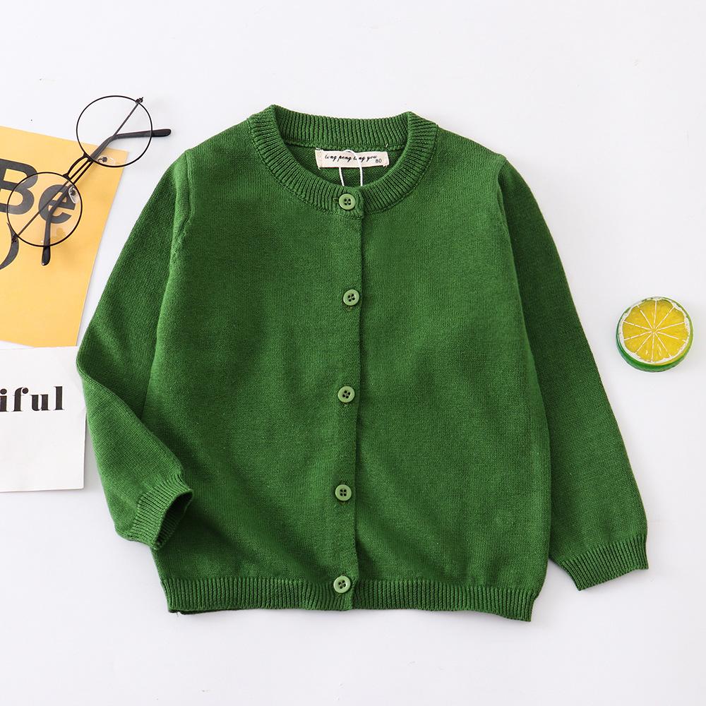 Baby Clothes Boys Cardigan Soft Cotton White Black Gray Light Blue Toddler Girls Sweaters Kids Cardigans
