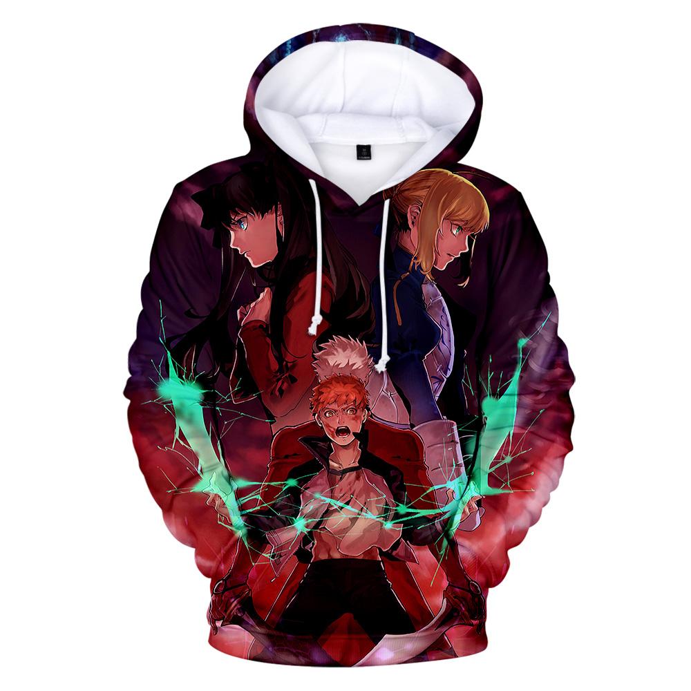 Fate Stay Night 3D Print Hoodies Men Women Casual Fashion Sweatshirt Hoodie Anime Harajuku Streetwear Pullover Hip Hop Tops Coat