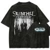 Футболки Silent Hill СТИРАНЫЙ Хлопок Унисекс Игровые Футболки