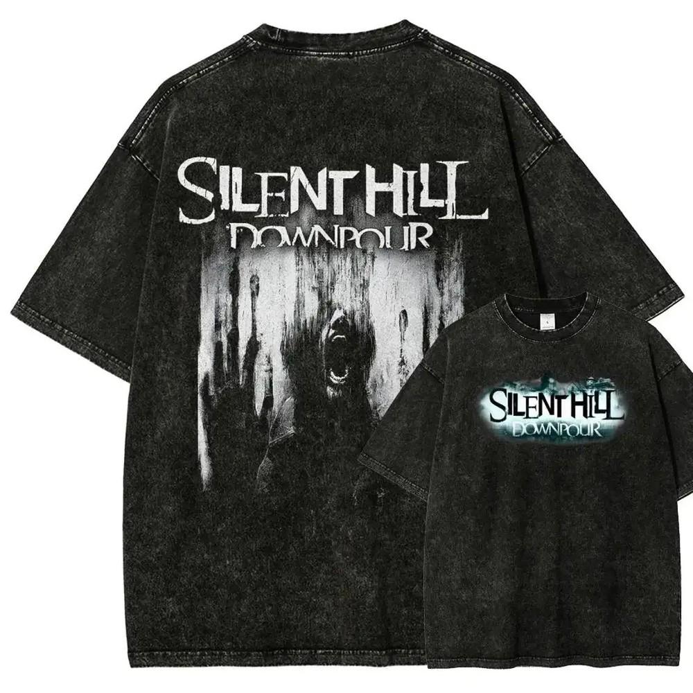 Футболки Silent Hill СТИРАНЫЙ Хлопок Унисекс Игровые Футболки