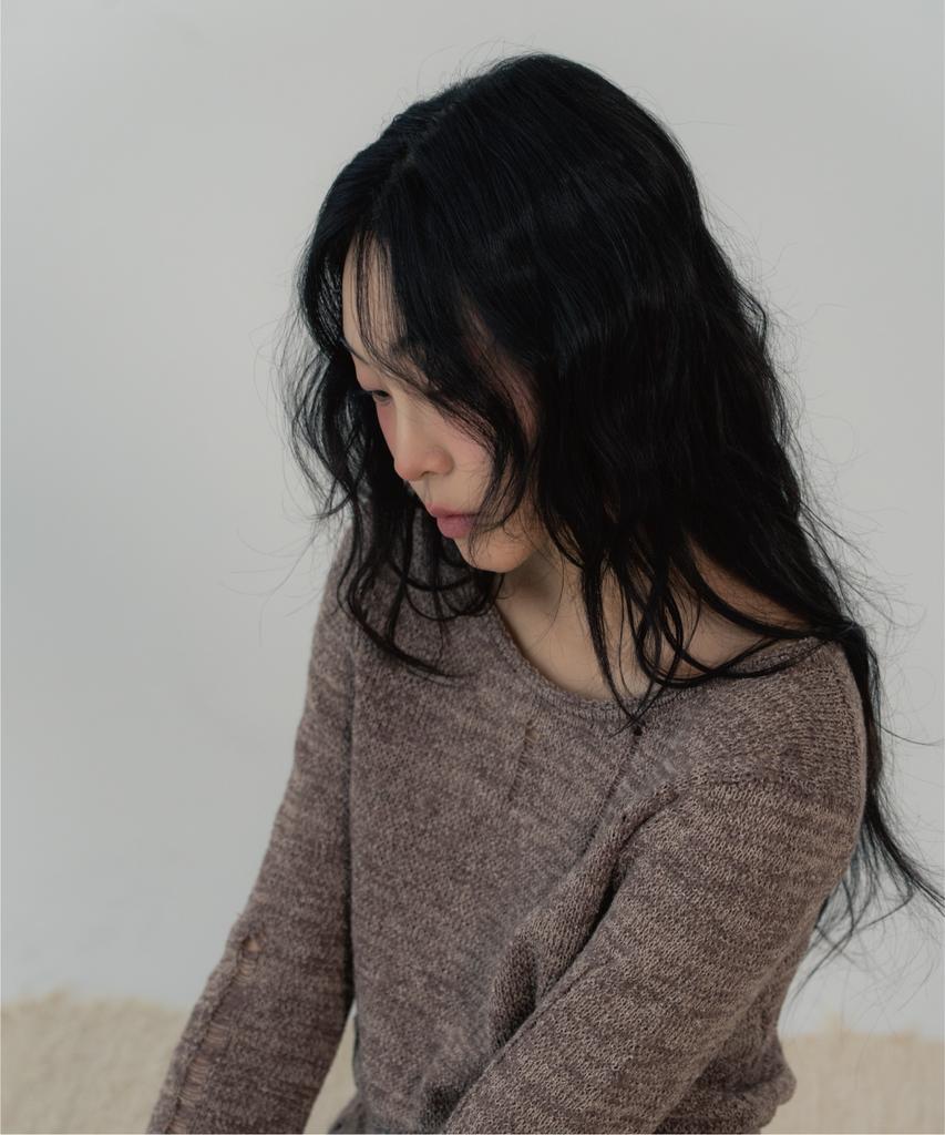 ZIZEMUSEUM Vintage Fringe Knit (Mocha)