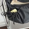 Ретро Клетчатые Сумки-Мессенджеры Hobo Для Женщин С карманом на шнурке Нейлоновая Сумка-пельмень Большая Вместимость Портативные Дорожные Сумки через Плечо