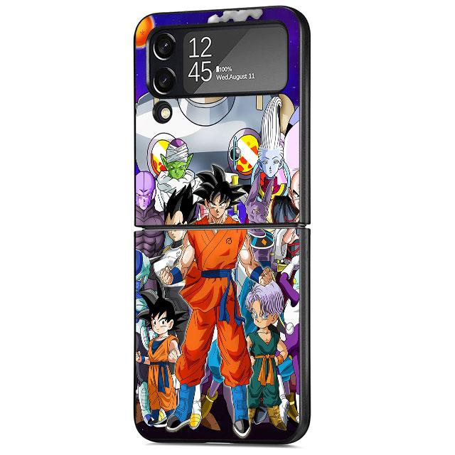 Черный чехол для Samsung Galaxy ZFlip Z Flip 3 5G Z Flip 4 ZFlip3 Flip3 zflip ZFlip4 с принтом аниме «Дракон»