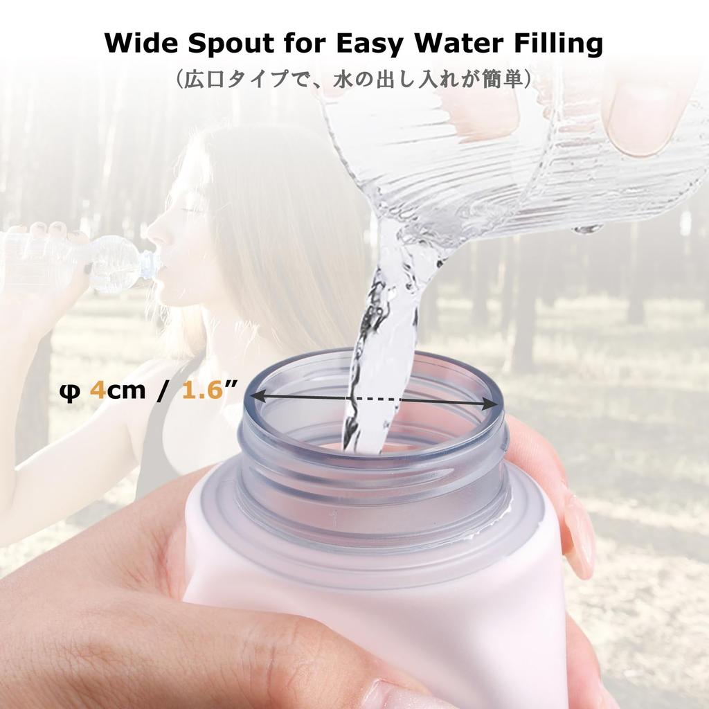 YAPJEB Гидратация Складная Мягкая Вода 500мл для Трейла и Активного Отдыха Бутылка для Воды, Бутылка, Вместимость, Бег, Марафоны, Бег, Велоспорт,