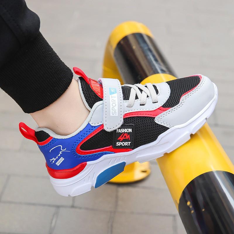 Boys Kids Running Shoes Mesh Breathable Lightweight Casual Sneakers 7-16 Years Old