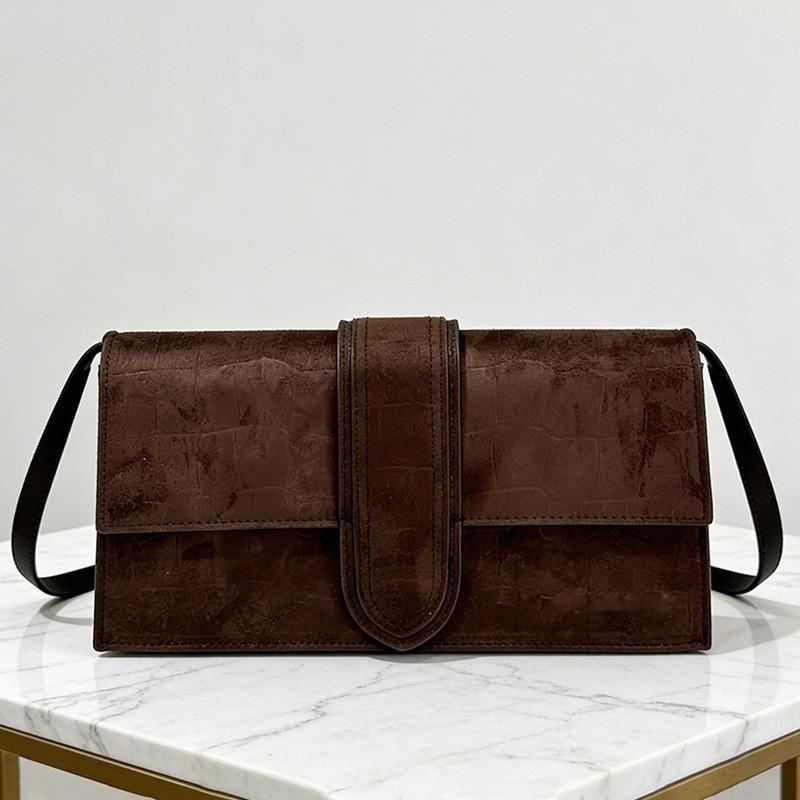 Small Square Bag Portable Armpit Hand-held Flip Cover All-match Single Shoulder Matte Retro Crossbody Jacquemus