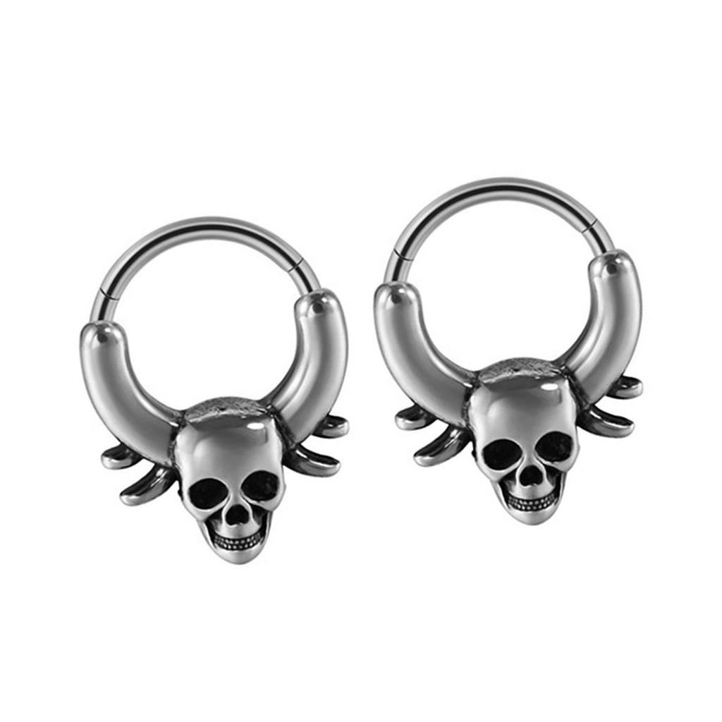 Pack of 2 Stainless Steel Septum Rings Fashion Body Jewelry Nose and Ear Piercing Jewelry Fashion Accessory for Daily