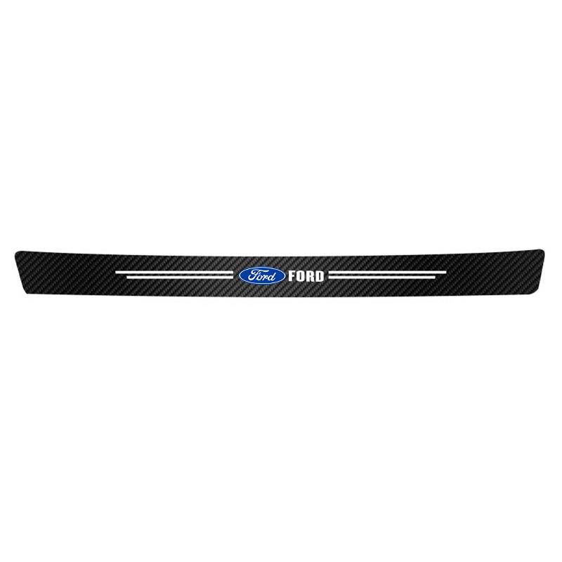 Car Carbon Fiber Trunk Stickers Car Threshold Sticker For Ford Focus Fiesta Mondeo Explorer Transit Fusion Auto Decorative Decal APV1
