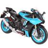 1/9 Scale Yamaha R1M Motorcycle Die Cast Model Car Alloy Metal Desktop Trendy Toy Decorations Sound & Light Birthday Gifts with Friend