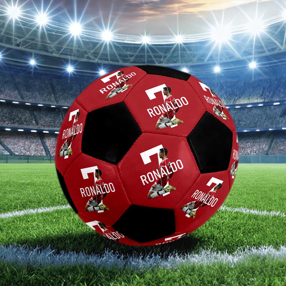 A Custom-made, Machine-stitched Size 5 Soccer Ball with Your Photo Makes The Perfect Gift.