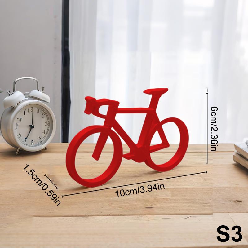 Modern Bicycle Sculpture Minimalist 3D Printed Bike Art Home Decor Accent Cycling Statue for Table Living Room