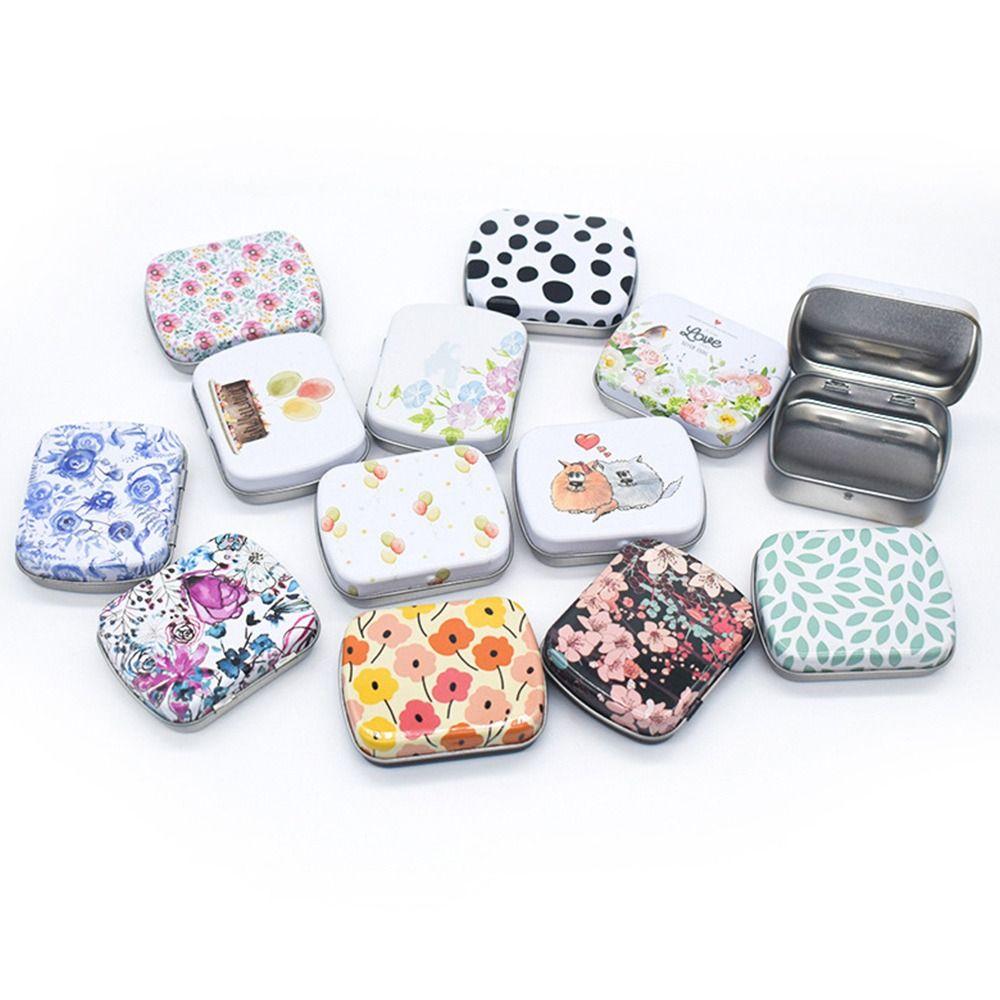 Мини Жестяная Коробка Металлическая Банка для Хранения Новая Жестяная Коробка на Петлях Конфеты