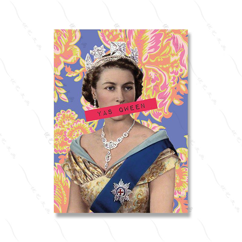 Феминистская лирика, цитата, Королева Елизавета, холст, картина, ретро, забавная молитва Девы Марии, религиозный принт, плакат, настенный художественный декор для комнаты