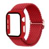 Стеклянный корпус плетеный ремешок Solo Loop для Apple Watch 45/44 41 40 мм 42 мм 38 мм эластичный браслет для Iwatch Series 8 Se 7 6 5 4 3