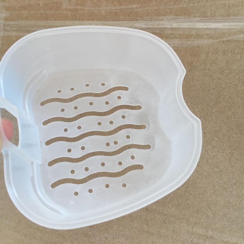 Яблоко Форма Зубной Протез Ванна Коробка Чехол Стоматологическая Коробка Для Хранения Искусственных Зубов С Подвесной Сеткой Контейнер Товары Для Дома