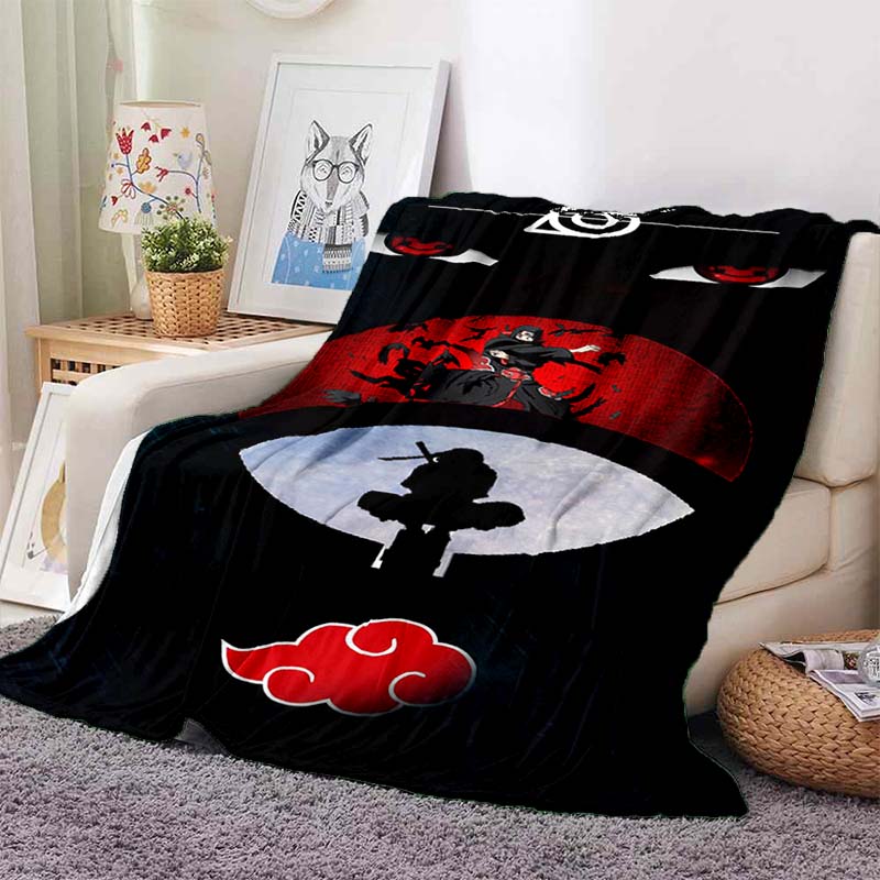 NARUTOUzumaki Naruto anime print blanket, warm and comfortable flannel blanket, suitable for bedrooms, sofas, beds, chairs, picn