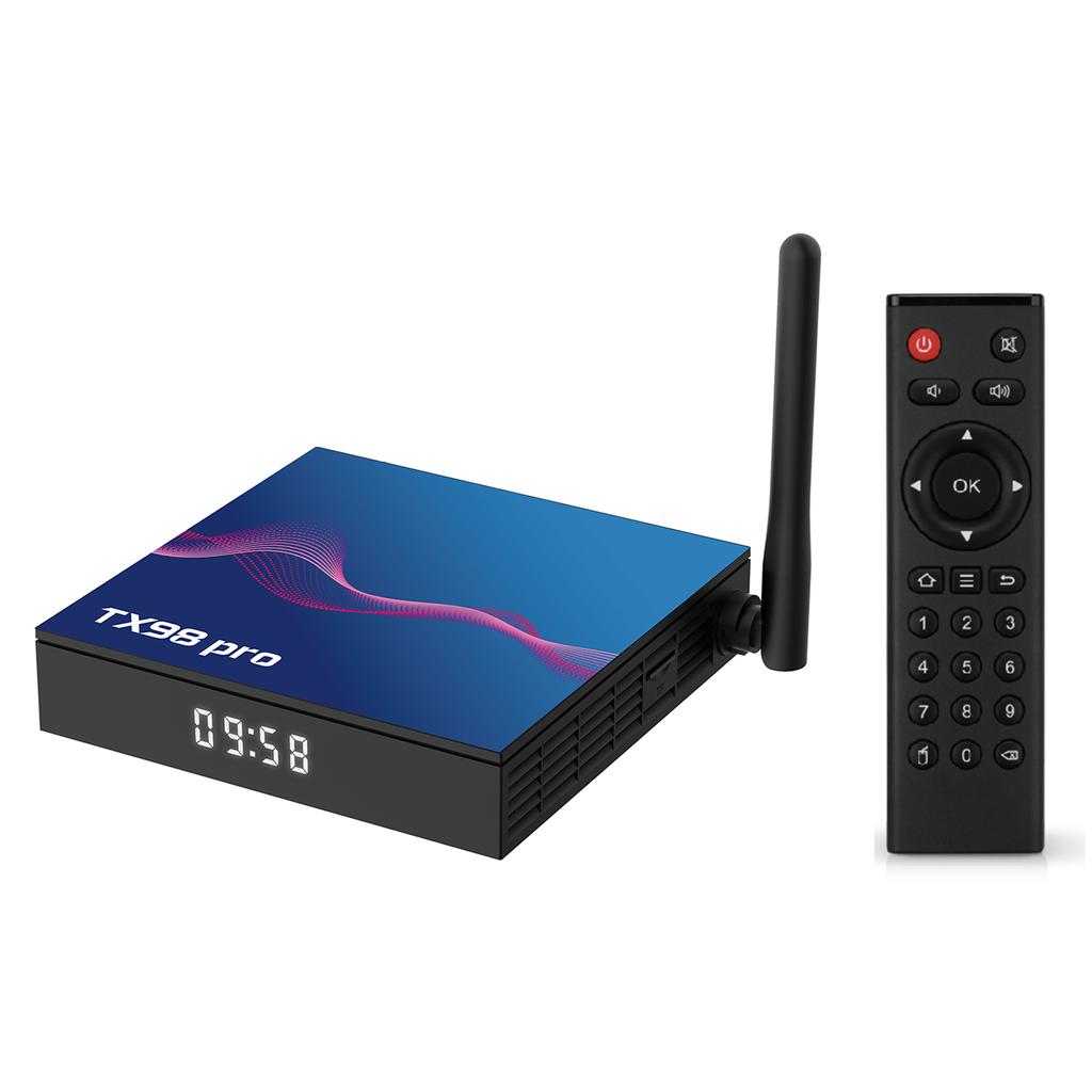 TX98 pro Android 12.0 Smart TV Box Allwinner H618 Четырехъядерный 4K медиаплеер AV1 H.265 VP9 декодер