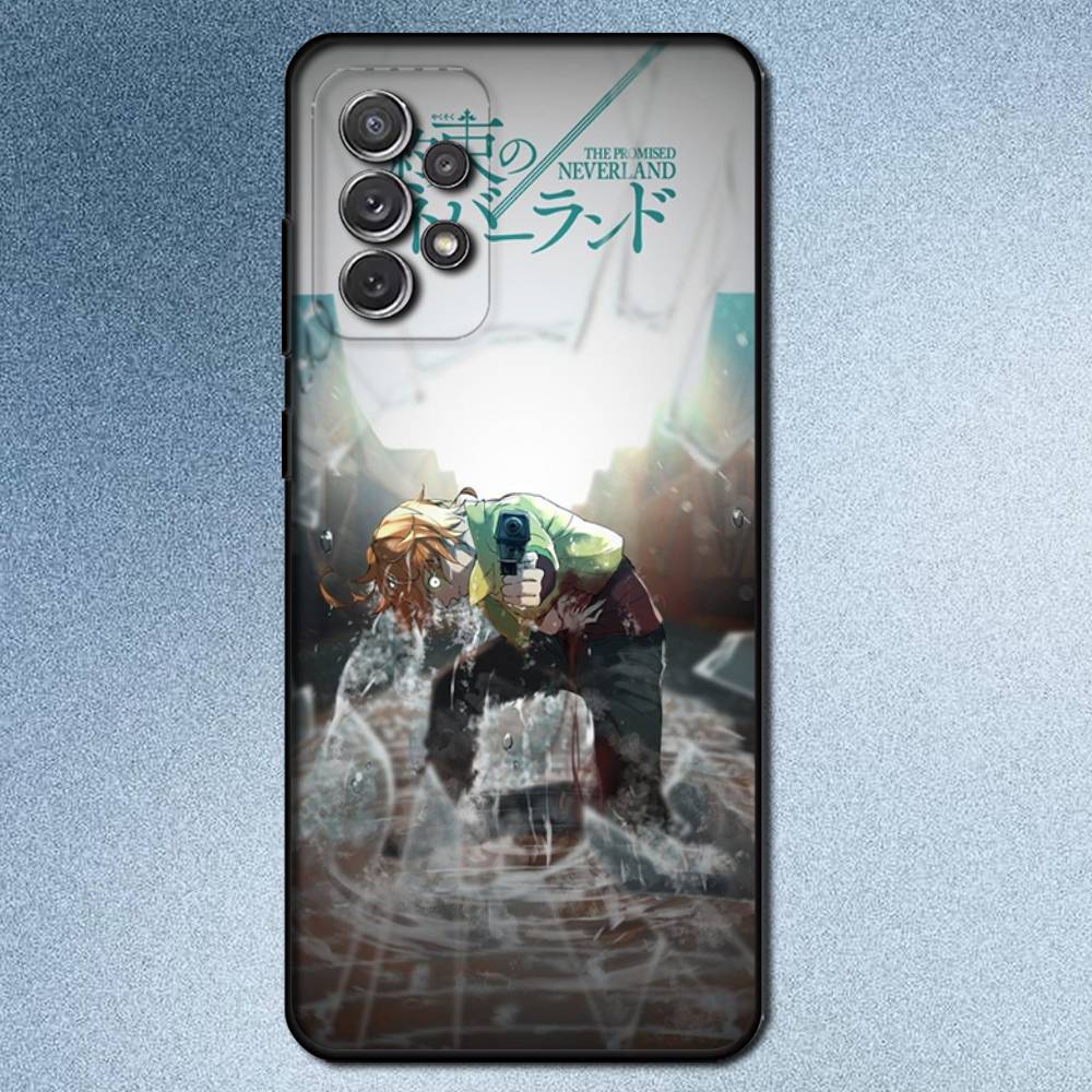 Чехол для телефона P-Promised N-Neverland для Samsung S25,S24,S21,S22,S23,S30,Ultra,S20,Plus,Fe,Lite,Note,10,9,5G Черный