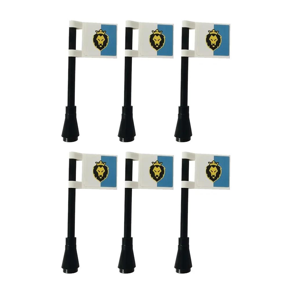 Флаг Строительный блок Средневековые города-государства Военная фигурка Флаг Оружие Древний Священная Римская империя Иерусалим Рыцарь Святого Лазаря Легион Игрушка