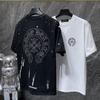 GZ-8939 2025 Summer New High Quality Cotton Round Neck Loose Large Size Men's and Women's T-shirt Couple T-shirt