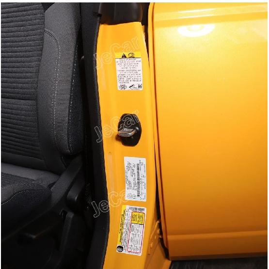 JeCar  Car Door Latch Covers Protective Decoration ABS Rust Stickers For Ford Bronco /Bronco Sport/ F150 2021 Up  Accessories