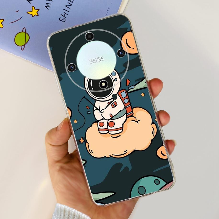 Чехол для Honor X9b 5G 2023 Модный Цветочный Прозрачный Силиконовый Мягкий Задний Чехол Для Honor X9a RMO-NX1 Funda HonorX9 X 9 X 9B X 9A Coque