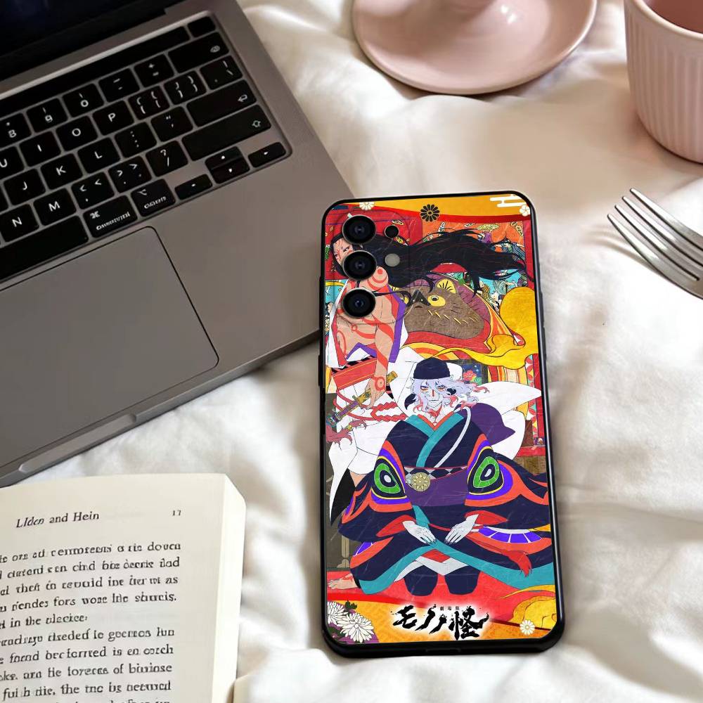 M-MONONOKE ГЛАВА ПЕПЕЛ ЯРОСТИ Чехол для телефона для Samsung S25,24,23,22,30,21,10,9,Ultra,Plus,Lite,FE,4,5 G Мягкий черный чехол