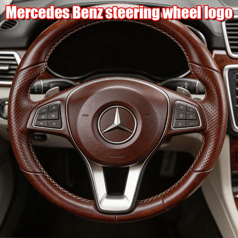 CRX1 52mm 57mm Pins Sticker Car Steering Wheel Emblem Badge For Mercedes Benz C E S Class CLA CLS W212 W205 W204 Styling Accessories