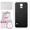 apgo Protective Skin Sticker for the Back Compatible with Samsung Galaxy S5 Mini, Wrap Film, Foil, Vinyl - Pattern Black Honeycomb