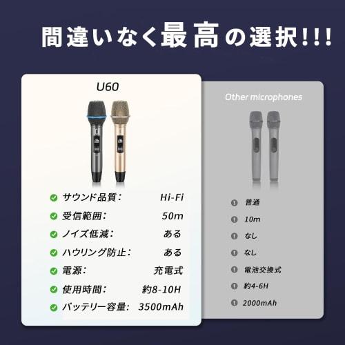 JYX Wireless Karaoke Microphone, UHF Rechargeable Microphone, Suitable for Meetings, Speeches, Performances, Parties, School Sports Days, and More (Ro