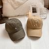 Baseball hat spring and summer new simple letter embroidery cap high sense versatile big head circumference baseball cap