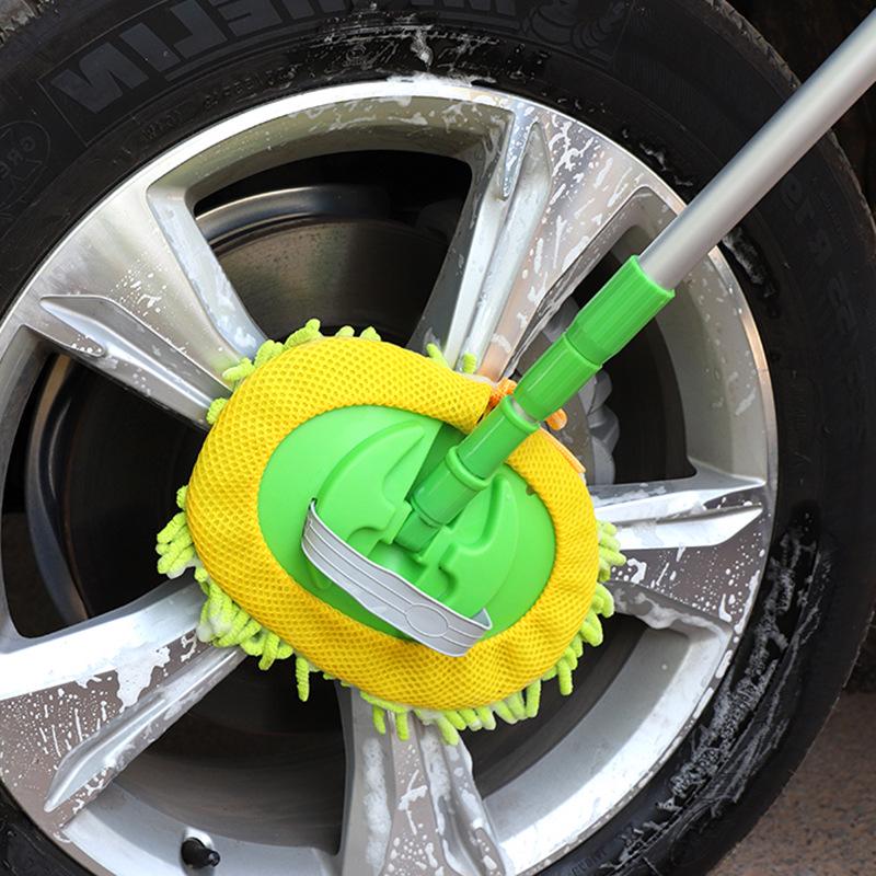 Телескопическая швабра для мытья автомобиля из шенилла с мягкой щетиной