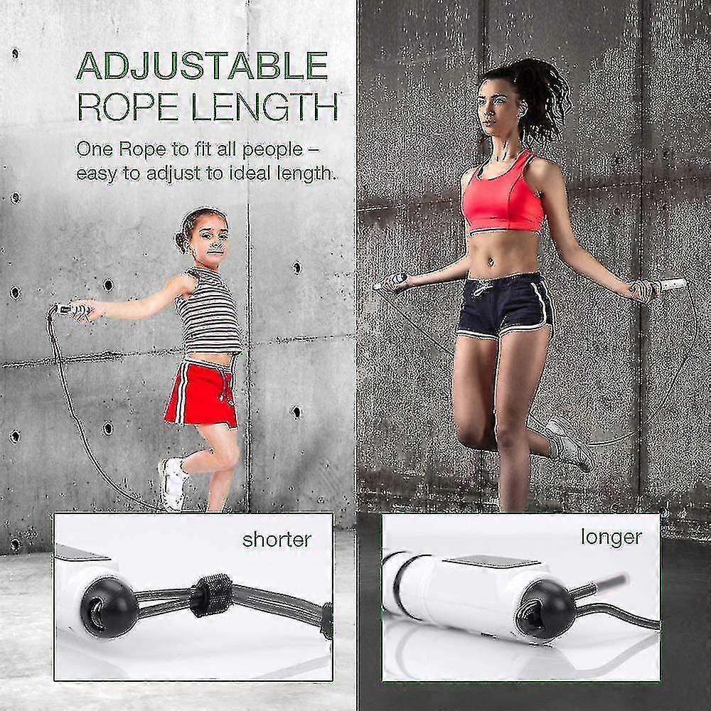 Skipping Rope With Digital Counter, Speed Rope, Steel Rope With Pvc Coating, Professional Ball Beari less
