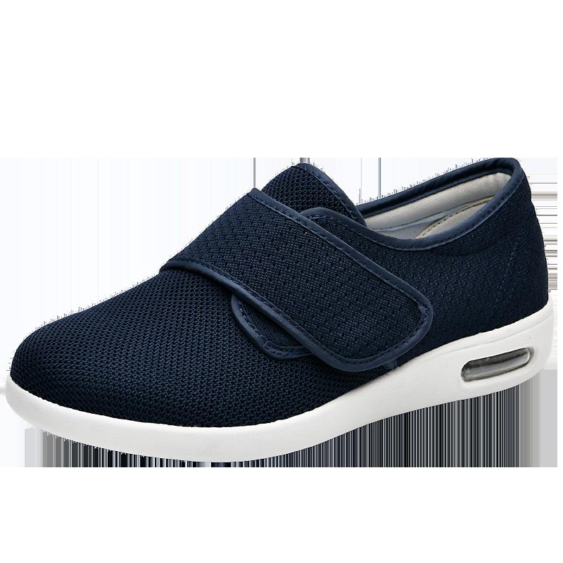 Модная обувь для пожилых людей, большого размера и ширины, обувь для ходьбы, регулируемая