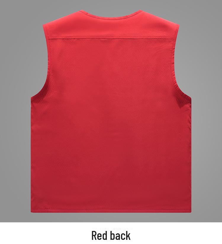 Мужской рыболовный жилет Director с несколькими карманами и напечатанным логотипом