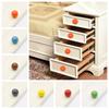 Round Colorful Ceramic Knob Single Hole Cabinet Knob Fashion Drawer Knobs  Home Hardware
