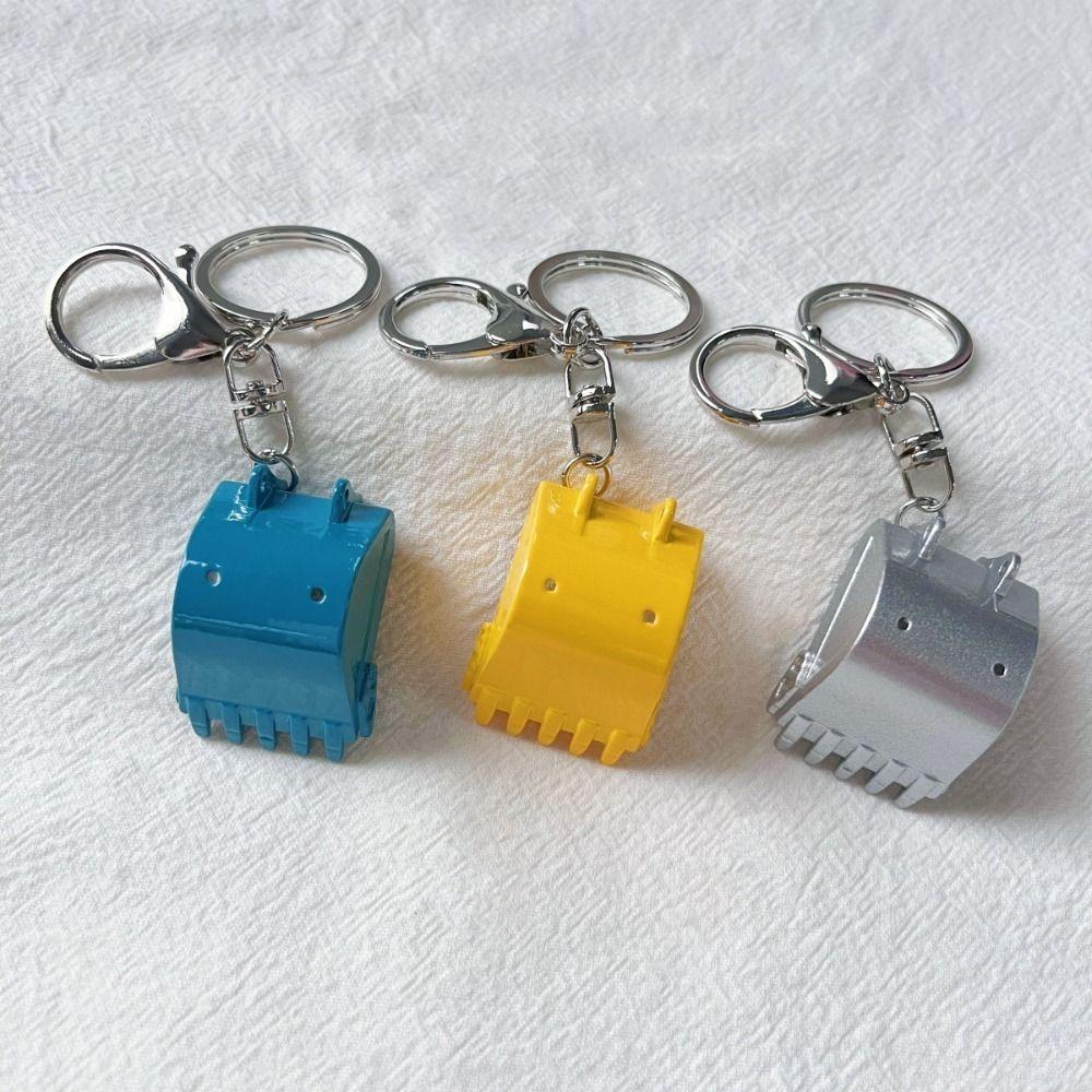 4 шт. цепи бульдозер брелок экскаватор автомобиль брелок креативный цинковый сплав брелок для женщин