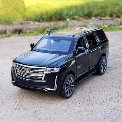 1/24 Cadillac Escalade Внедорожник Сплав Люксовая Модель Автомобиля Литьевой Металл Внедорожные Транспортные Средства Модель Автомобиля Звук и Свет Игрушки Подарки для Детей