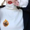 1 шт. Женская осенне-зимняя утолщенная теплая футболка с длинным рукавом, воротник-стойка, термобелье, модная высокая Co… Еще