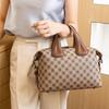 Высококачественная маленькая квадратная сумка женская новая клетчатая модная сумочка с принтом на плечо сумка-подушка