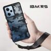 (Comes with Wrist Strap)ibmrs for Xiaomi Note12 Pro/POCO X5 PRO 5G Case ,camouflage Hard Case Shockproof Clear Phone Protective Case