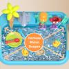 Dishwasher Toys for Kids And Toddlers Kitchen Sink Toy with Water Slide Track Magnetic Fishing Game Pretend Play Dishwasher