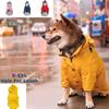 Dog Zip Up  Raincoat with Reflective Buttons, Pet Jacket Windbreaker,Dog Raincoat for Large Dogs with Hood S-5XL Large Breed