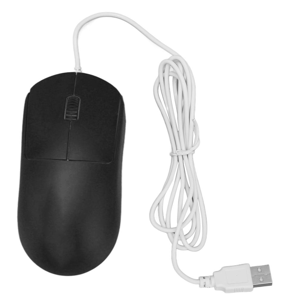 Wired Mouse Optical 1200DPI USB Port Ergonomic Design Plug and Play Computer Mouse for Laptops