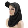 2 Pcs/Set Adjustable Fit Sun Hat with Built-In Drawstring Shawl Extended Brim Full